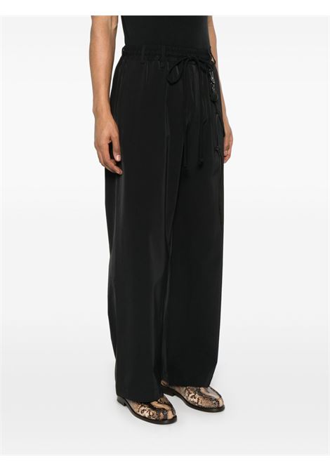 Black Relaxed Lounge trousers Song for the mute - men SONG FOR THE MUTE | 251MPT096BLK